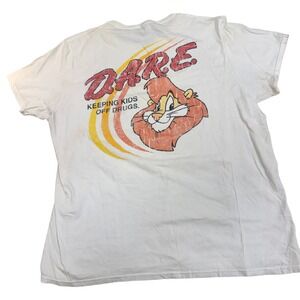 D.A.R.E Keeping Kids Off Drugs Tee Med Rare Find Vintage 1/1 UNI Oversized Tiger
